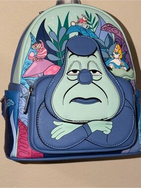 Loungefly Alice in Wonderland Caterpillar Mini Backpack - Blue Mint
